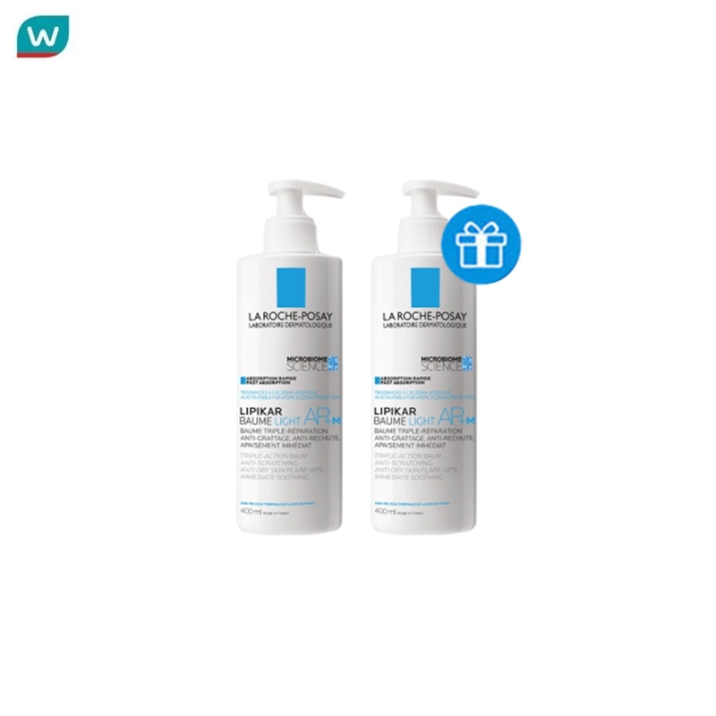 [ซื้อ 1 แถม 1] Lipikar Baume Light AP+M บาล์มบำรุงผิวหน้าและผิวกาย 400ml