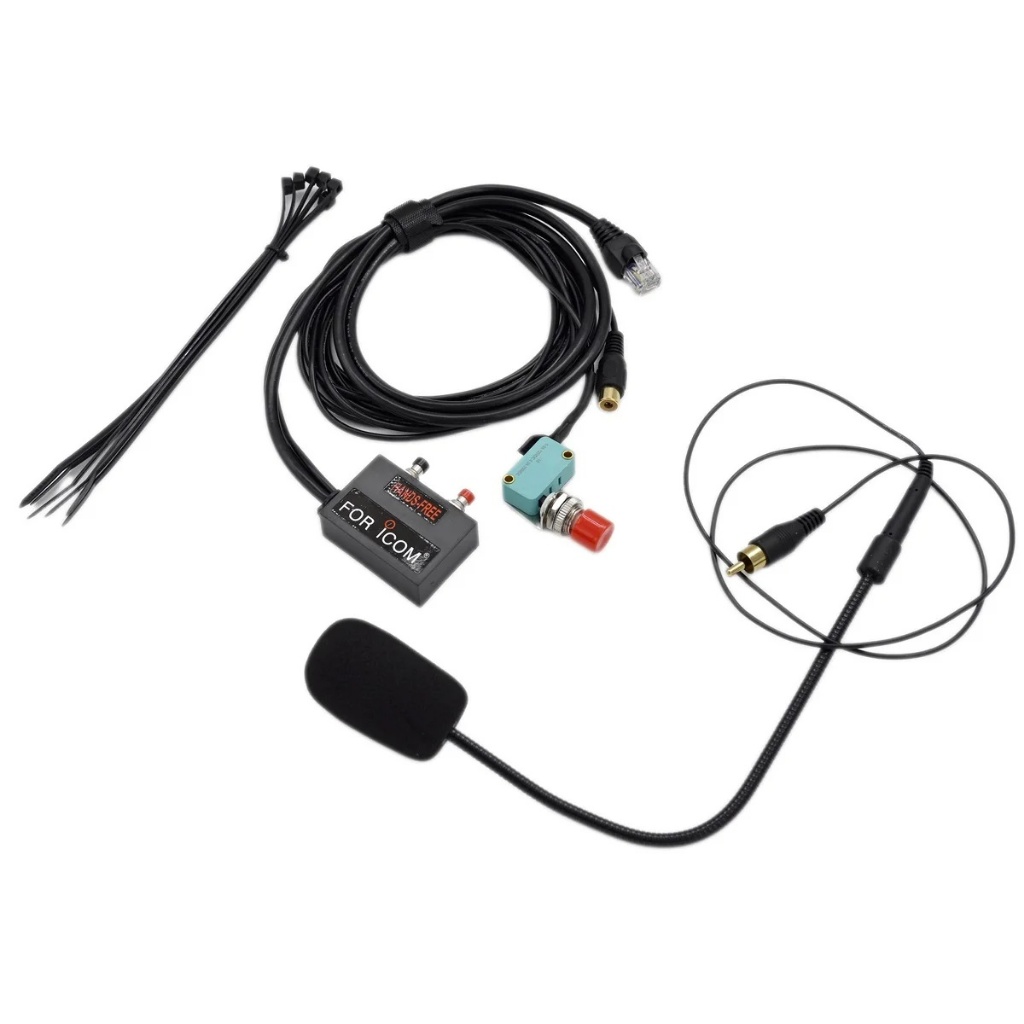 มือ PTT Finger Key ขยายสายสําหรับ ICom IC2720 IC2730 2820 V8000 IC2200H ขับรถพวงมาลัยไมค์