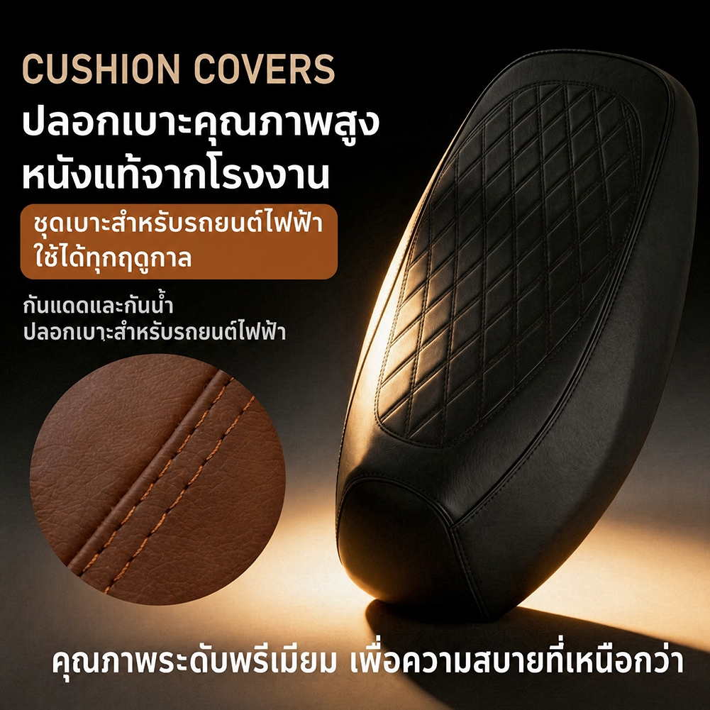 ผ้าคลุมเบาะมอเตอร์ไซค์ใส่ได้ทุกรุ่น ผ้าหุ้มเบาะ ที่หุ้มเบาะรถมอเตอร์ไซค์ ผ้าคุมเบาะมอเตอร์