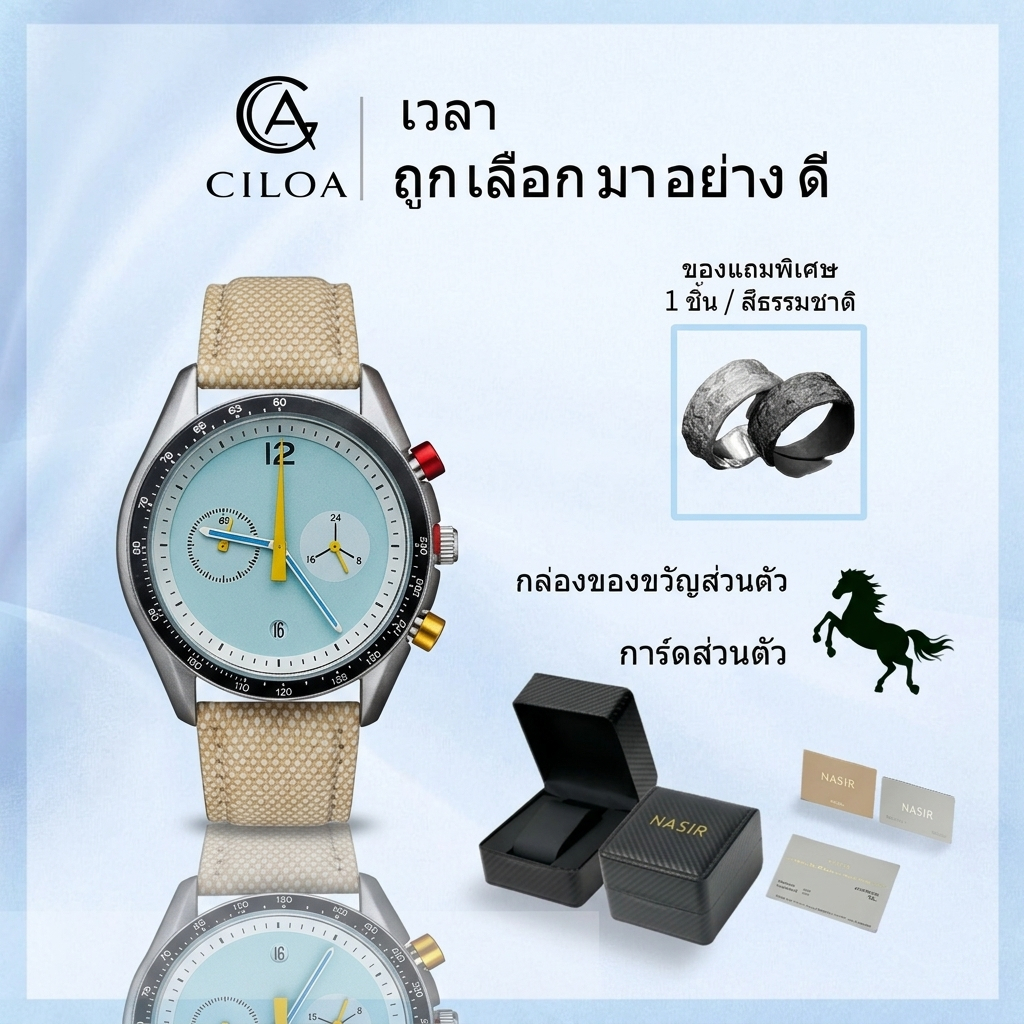 CILOA (พร้อมกล่องสีดําคาร์บอนไฟเบอร์) ประจําปีขายร้อนผู้ชาย คอนเซปต์เรียบง่าย ลึกลับ แนวเวิร์มโฮล นาฬิกากันน้ําระดับไฮเอนด์ 507