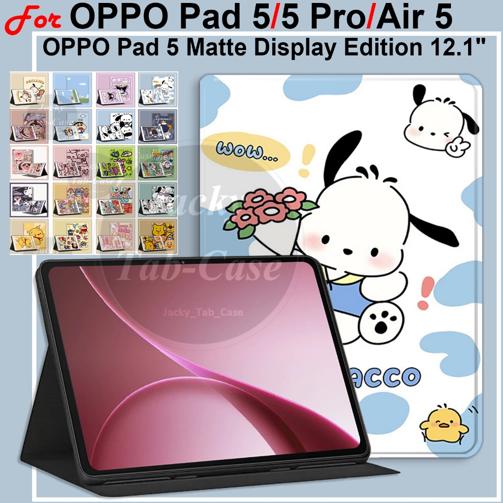 สําหรับ OPPO Pad 5 Matte Display Edition 12.1 "2026 Air 5 Pad5 2025 แฟชั่นรูปแบบการ์ตูนกรณี Flip Sta