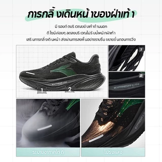 【361 Degrees】 1/2 Run 2.0 │รองเท้าวิ่ง ผู้ชาย ผู้หญิง Daily Running พื้นนุ่มเต็มฝ่าเท้า กันลื่น ทนทาน ใส่สบาย 672522201