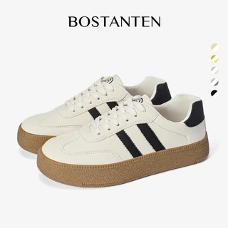BOSTANTEN รองเท้าผ้าใบ GAT สไตล์มินิมอล แพลตฟอร์มเพิ่มความสูง ทรงสวยขาเรียว พื้นนุ่ม ใส่สบาย กันลื่น แมทช์ง่ายทุกลุค