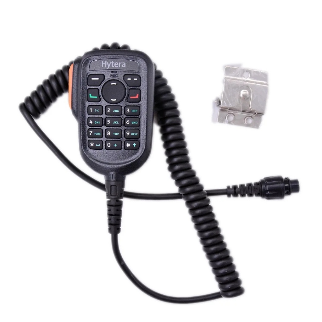 Hytera SM19A1 ไมโครโฟนมือถือพร้อมปุ่มกด IP54 กันน้ําสําหรับ HYT MD785 MD785G MD625 RD985 DMR วิทยุ P