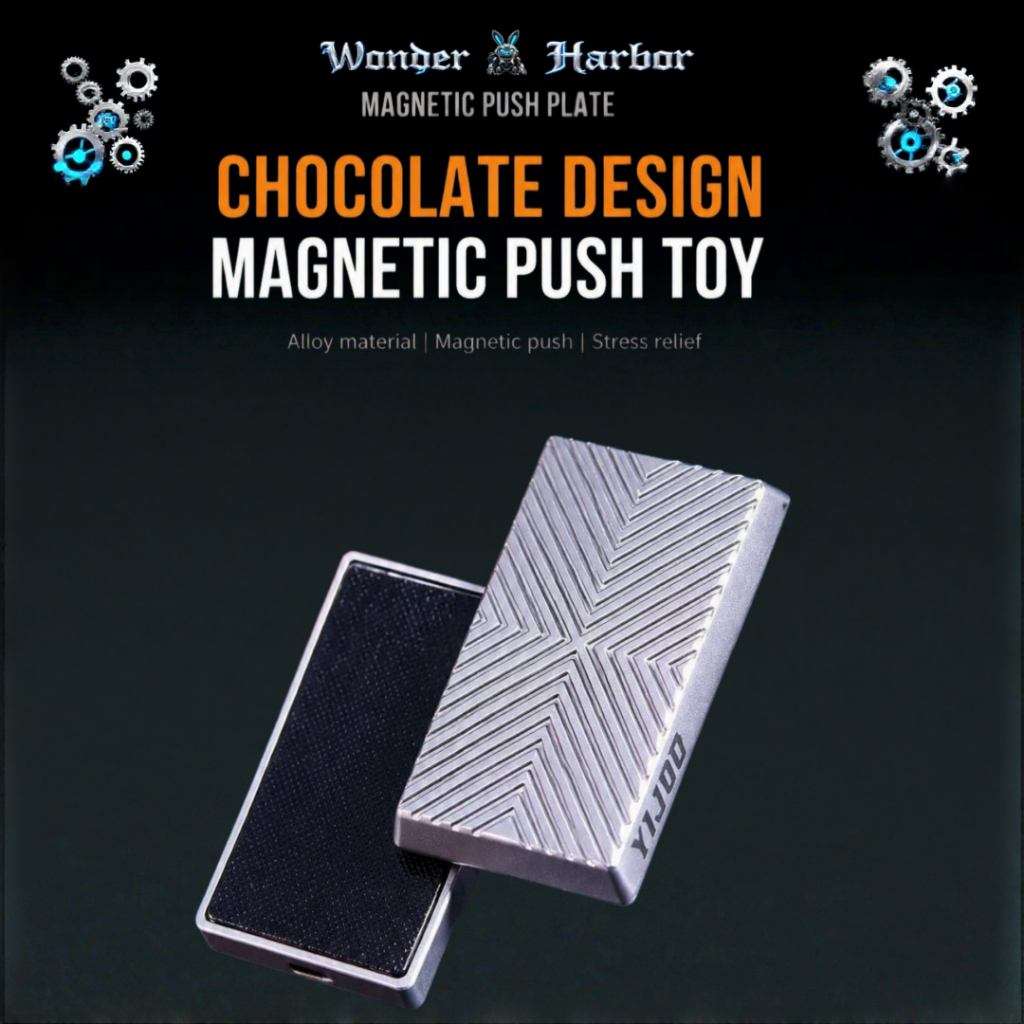 Chocolate EDC Infinite-Position Fidget Slider & Fidget Spinner NocratcherEDC 无线压玩具组合