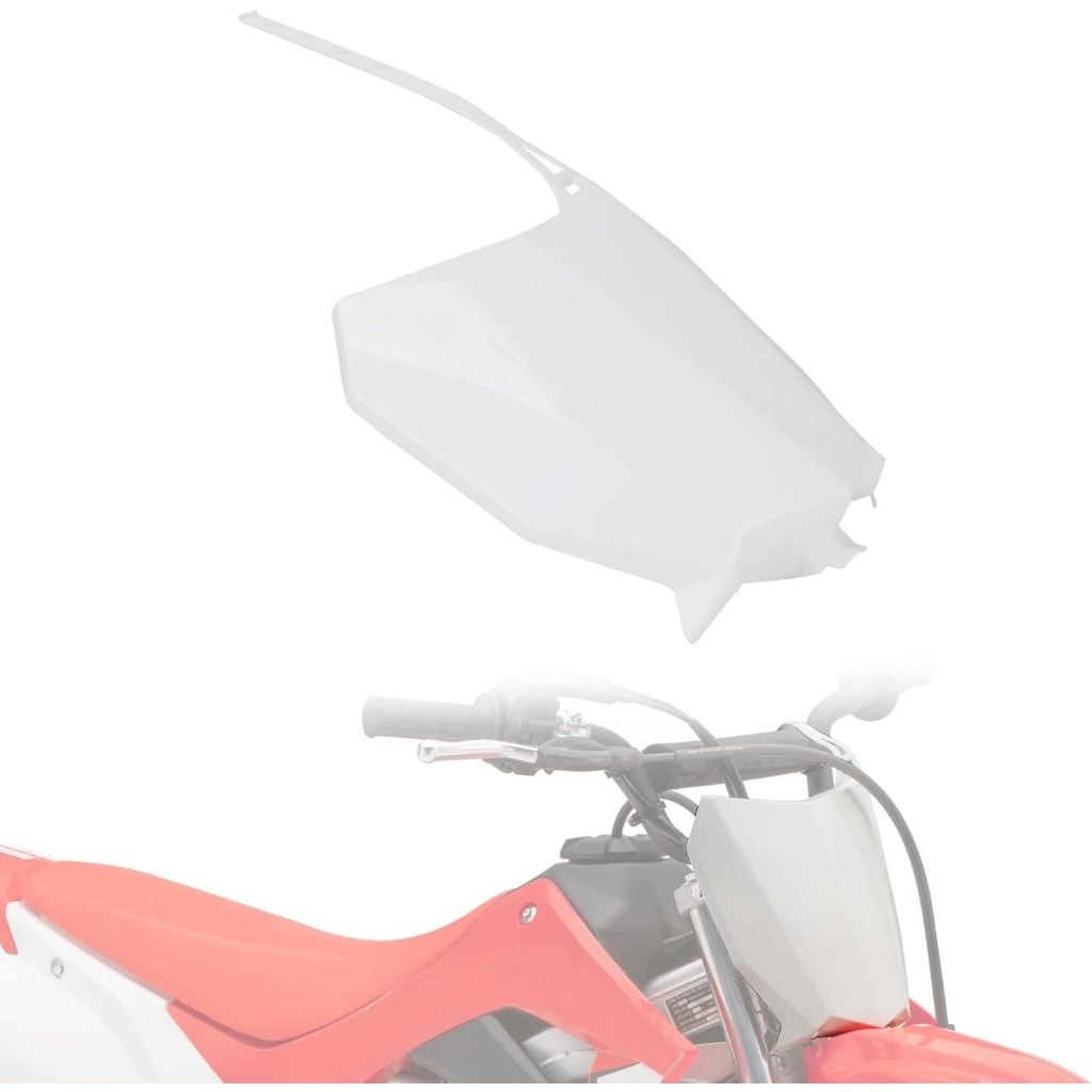 แผ่นหมายเลขรถวิบากพลาสติกด้านหน้า สำหรับ CRF 110 CRF110F 2019-2024