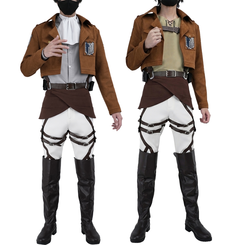 คอสเพลย์Holoun AOT: ชุดEren JaegerและLevi Ackermanสำหรับการเล่นบทบาท