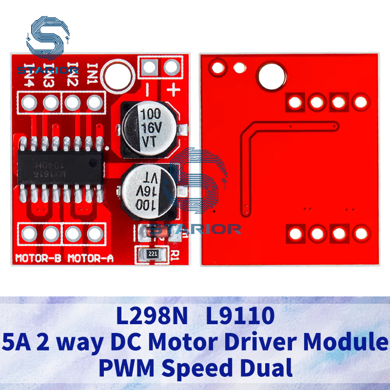 Mini L298N DC Motor Driver, MX1508 Mini Dual Channel 1.5A 2 Way PWM Speed Controller Dual H-Bridge เ