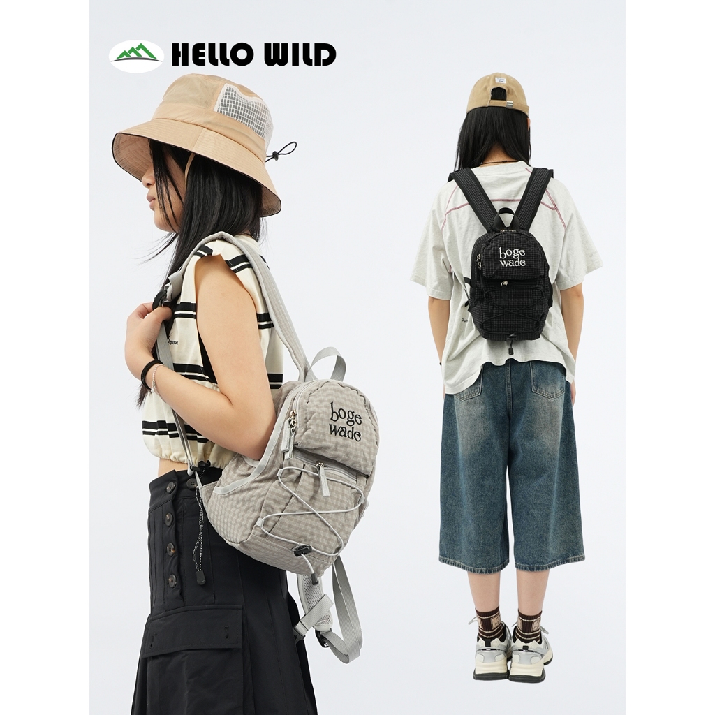 HELLO WILD Travel Backpack Outdoor Small Backpack Hiking Hiking Bag