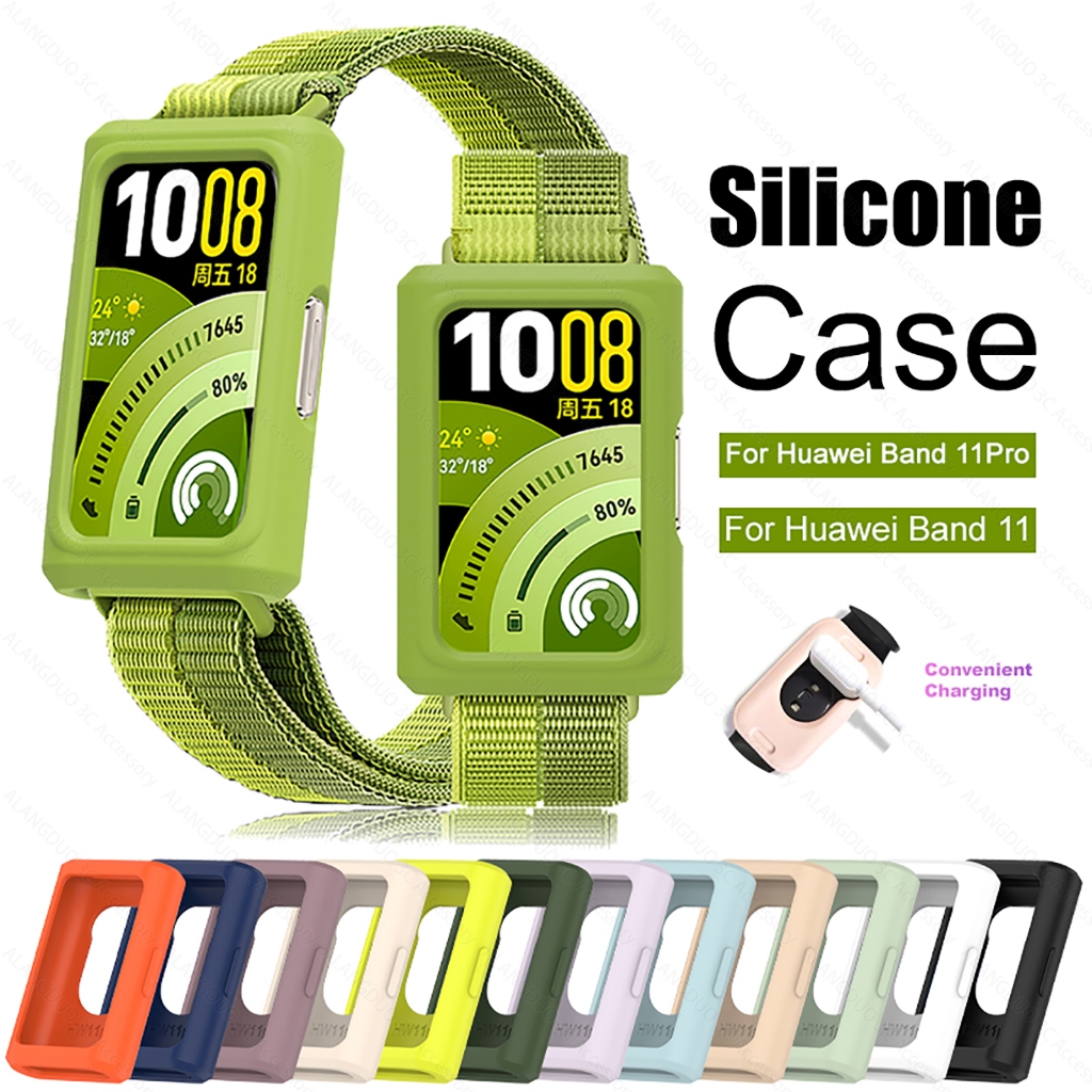 Huawei Band 11 Pro กรณีสมาร์ทนาฬิกาซิลิโคน Protector Shell Soft กรอบสําหรับ Huawei Band11 Pro