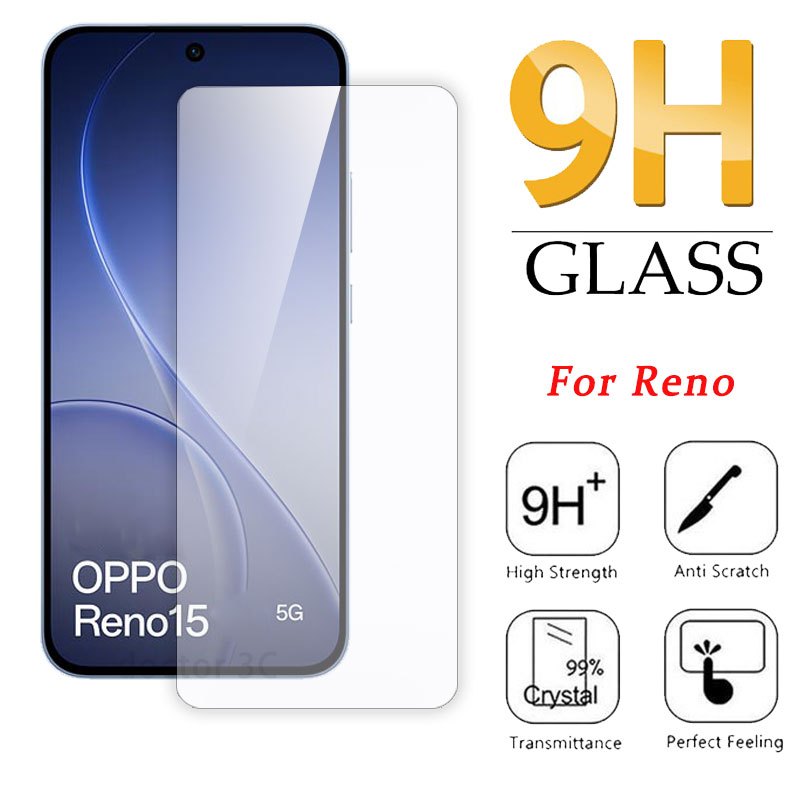 9H 2.5Dกระจกนิรภัยฟิล์มสําหรับOPPO Reno 15 15F 14 14F 13F 13 12F 11F 8T 8Z 8 7 7Z 6Z 5 3 ค้นหาX9 X8 