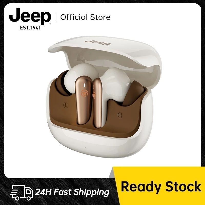 Jeep EW136 Upgraded หูฟังบลูทูธ ไร้สาย บลูทูธ6.0 เสียงดี HD Calls ตัดเสียงรบกวน ANC ใช้กับ IOS Android