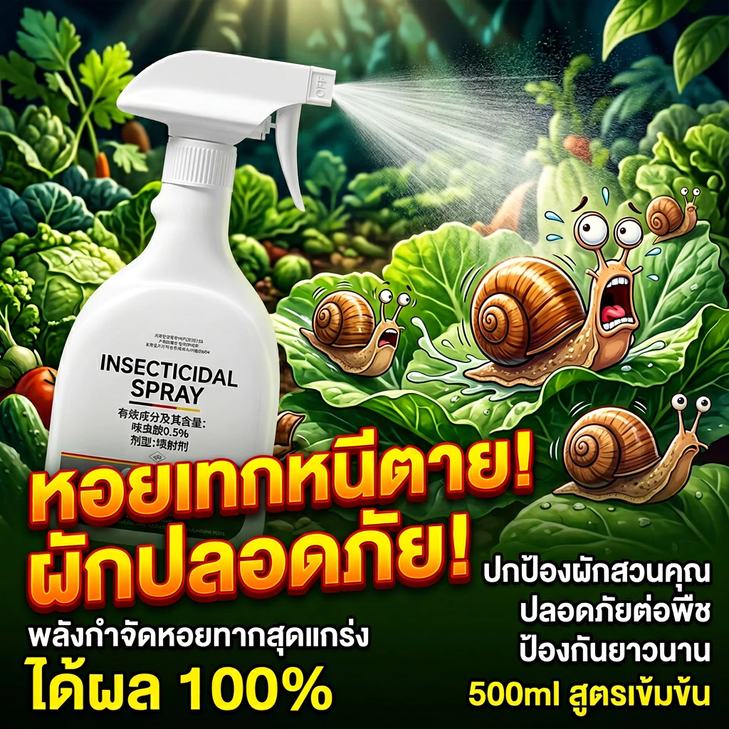 ✅ ฆ่าหอยทากอย่างรวดเร็ว✅MINI ยาฆ่าหอยทาก กำจัดหอยทาก ยาฆ่าแมลงศัตรูพืช 500ml นวัตกรรมล่าสุดจากเยอรมนี ปี 2026 ฆ่าเพลี้ย แมลงสาบ หนู ปลวก คาเบนดาซิม แมลงศัตรูพืช เพลี้ย ยาฆ่าหนอน ขวดเดียวจบ ครบทุกปัญหา