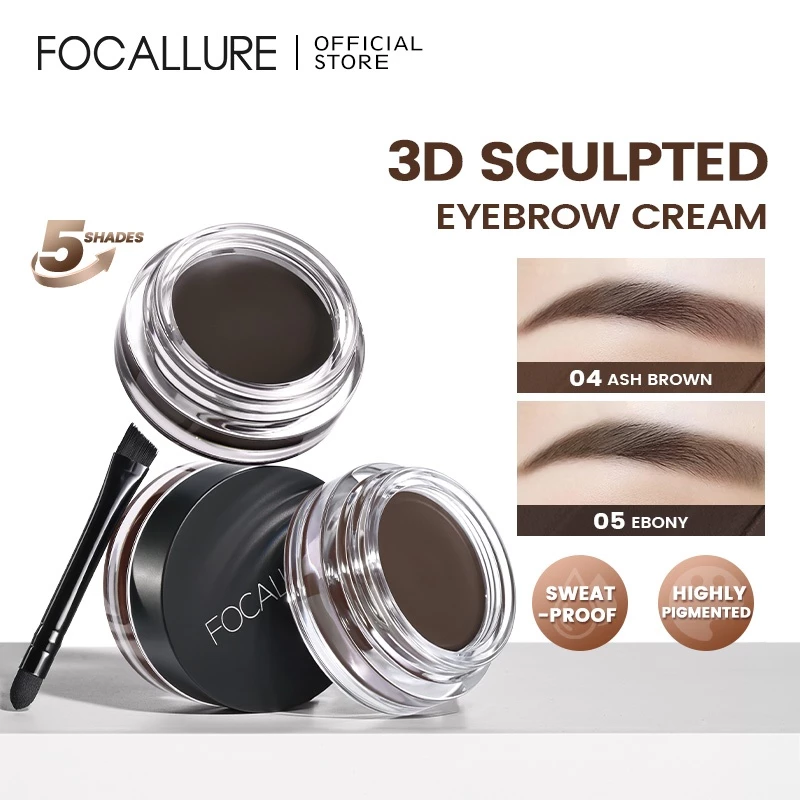 FOCALLURE 5 สี Waterproof Eye Liner Gel อายไลเนอร์ครีมอายไลเนอร์พร้อมแปรง FA-23