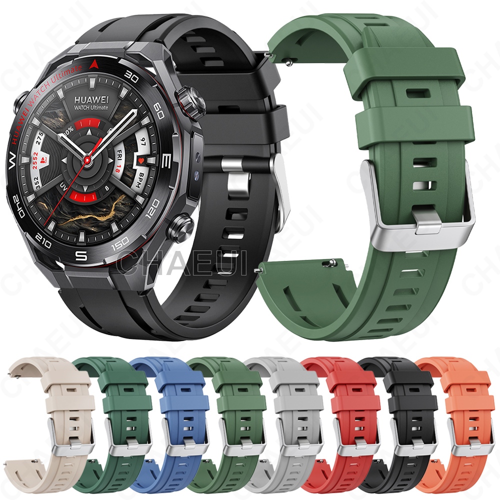 สร้อยข้อมือซิลิโคนสายคล้องคอกีฬาสายรัดข้อมืออุปกรณ์เสริมสําหรับ Huawei Watch GT4 GT5 GT6 Pro 46mm / 