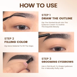 FOCALLURE 5 สี Waterproof Eye Liner Gel อายไลเนอร์ครีมอายไลเนอร์พร้อมแปรง FA-23