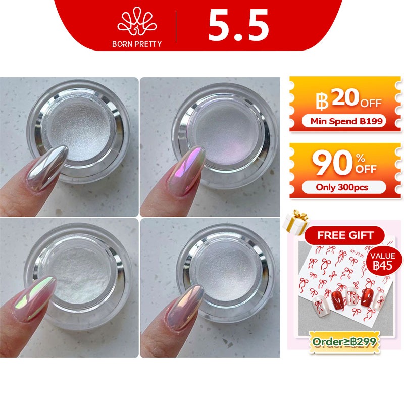 ผงเล็บออโรร่า 3D เล็บ peal ตกแต่งเล็บเล็บเสน่ห์ศิลปะ