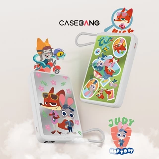 [CCC] CASEBANG Power Bank 10000mAh แบตสำรอง มีสาย Type-C ชาร์จเร็ว พกพา 210g สำหรับ iPhone 15-17