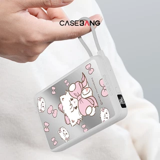 [CCC] CASEBANG Power Bank 10000mAh แบตสำรอง มีสาย Type-C ชาร์จเร็ว พกพา 210g สำหรับ iPhone 15-17