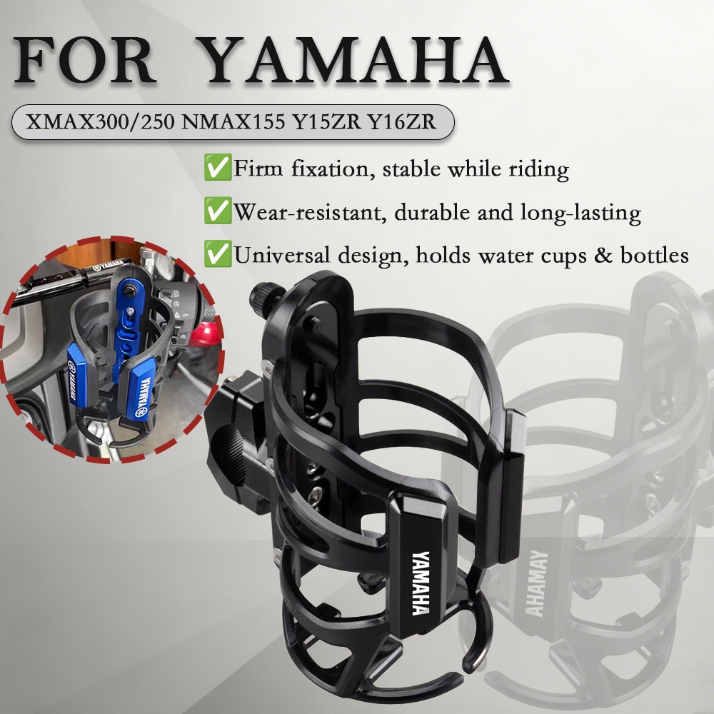 JSMT สําหรับ Yamaha XMAX300 XMAX250 NMAX155 Y15ZR Y16ZR อลูมิเนียม Crash Bar ถ้วยปรับขวดน้ําเครื่องด