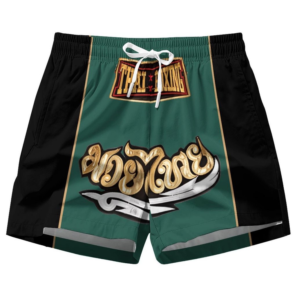 กางเกงมวยไทยแบบขาสั้นตาข่าย สำหรับการฝึกฝนและสวมใส่งาน MMA และกีฬาต่อสู้
