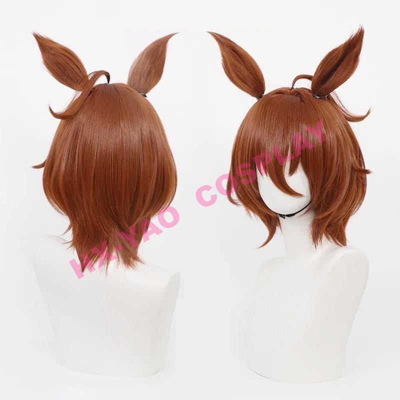 【HX-YAO】Agnes Tachyon วิกผมคอสเพลย์ Uma Musume Pretty Derby อุปกรณ์เสริมคอสเพลย์วิกผม