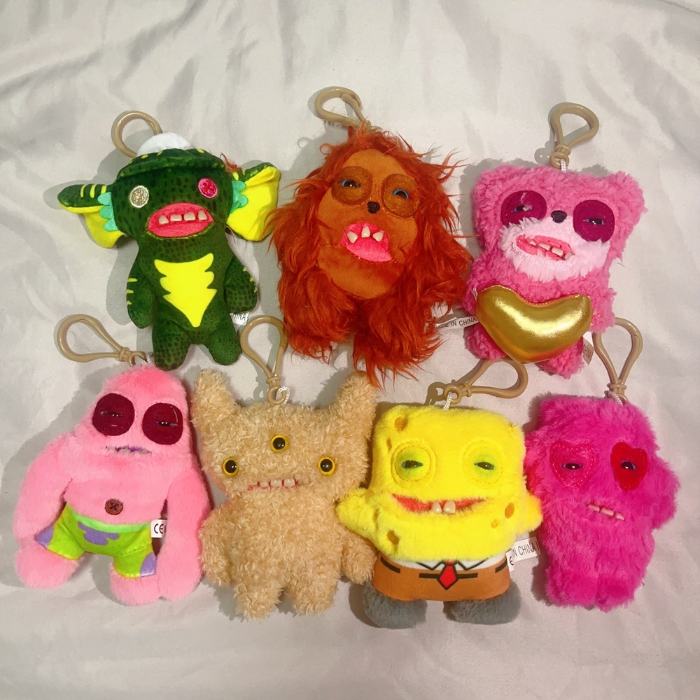 Fuggler ตุ๊กตาพวงกุญแจของเล่น BUDGEI FUGGLER LABORATORY MISFITS ตลกน่าเกลียดมอนสเตอร์ตุ๊กตาตุ๊กตาของขวัญวันเกิด