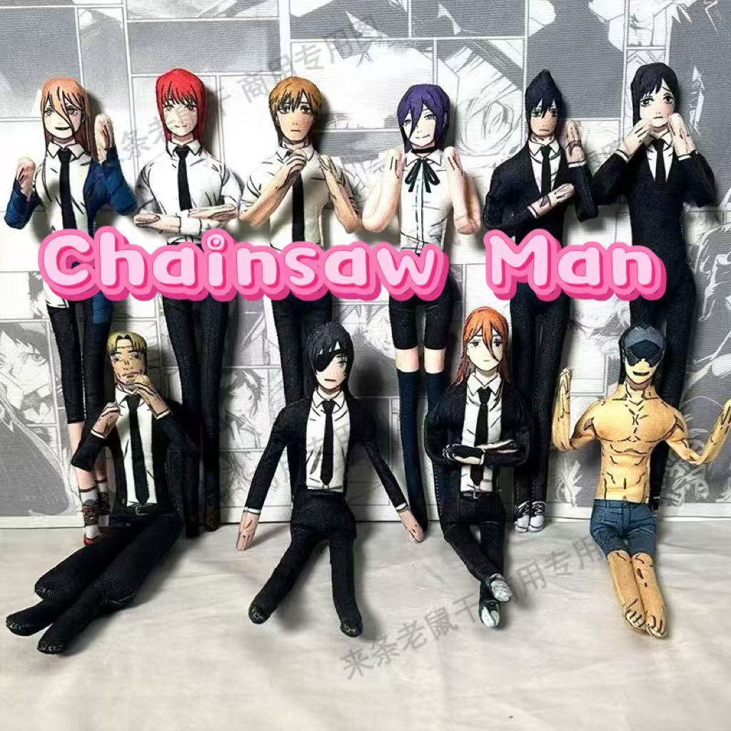 Anime Chainsaw Man บทคัดย่อตุ๊กตาตุ๊กตาน่ารัก Denji Pochita Makima Reze Power ตุ๊กตาของเล่นเด็กของขว