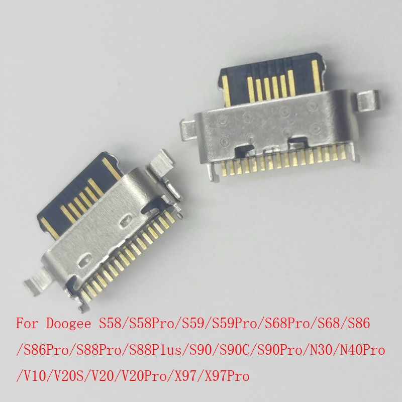 10-50 ชิ้นปลั๊ก USB สําหรับ Doogee X97 S90 S90C S68 S88 S59 N30 S58 S86 N40 Pro V10 V20S V20 ชาร์จปร