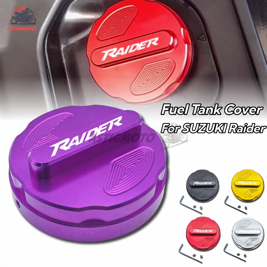สําหรับ SUZUKI Raider 150 R150 CNC อลูมิเนียมรถจักรยานยนต์ถังน้ํามันเชื้อเพลิงฝาครอบฝาถังน้ํามันฝาครอบ