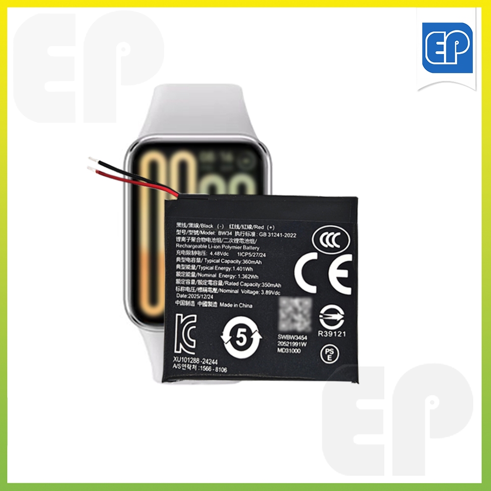 ใหม่ BW34 เปลี่ยนแบตเตอรี่สําหรับ Xiaomi Smart Band 9 Pro สมาร์ทวอท์ช Mi Band 9 PRO NFC Fitness Trac