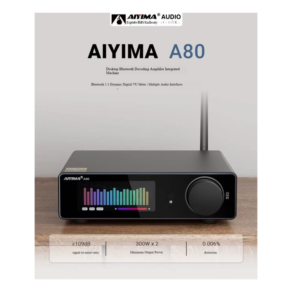 AIYIMA A80 TPA3255 พร้อมเครื่องขยายเสียง PFFB 300Wx2 เครื่องขยายเสียงดิจิตอล