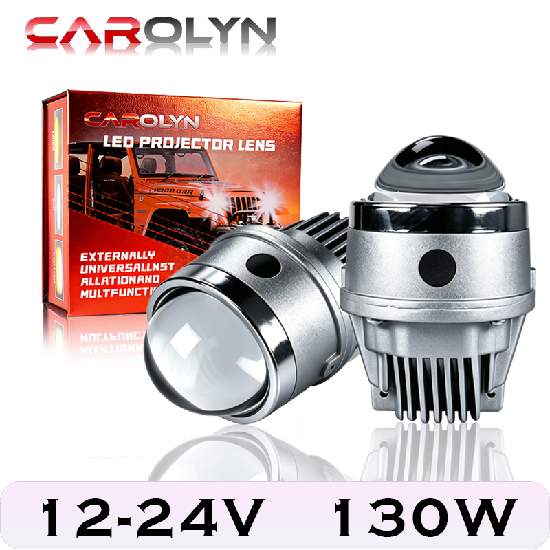 Carolyn 12V LED ไฟตัดหมอกสองสี 4300K/6000K ไฟตัดหมอก dmax Toyota Honda อิซึซุ/Bracket สีเงิน