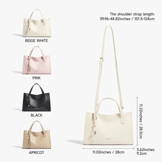 MOSSDOOM Vala Bag กระเป๋าถือสุดคลาสสิค สไตล์เรียบหรู พร้อมสายสะพายข้างปรับระดับได้