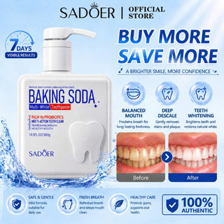 SDAOER Whitening Baking Soda Toothpaste Lasting Breath Fresh Tartar Removal 300g
