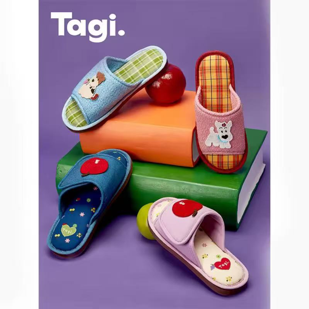 Tagi. Soft Home Slippers Home Indoor Breathable Comfortable รองเท้าแตะใส่ในบ้านแบบนุ่ม