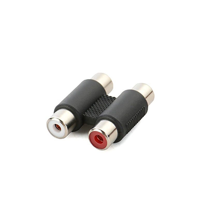 10 ชิ้น/ล็อต AV Audio Video TOW RCA หญิง TOW RCA หญิง 2RCA ถึง 2RCA Connector