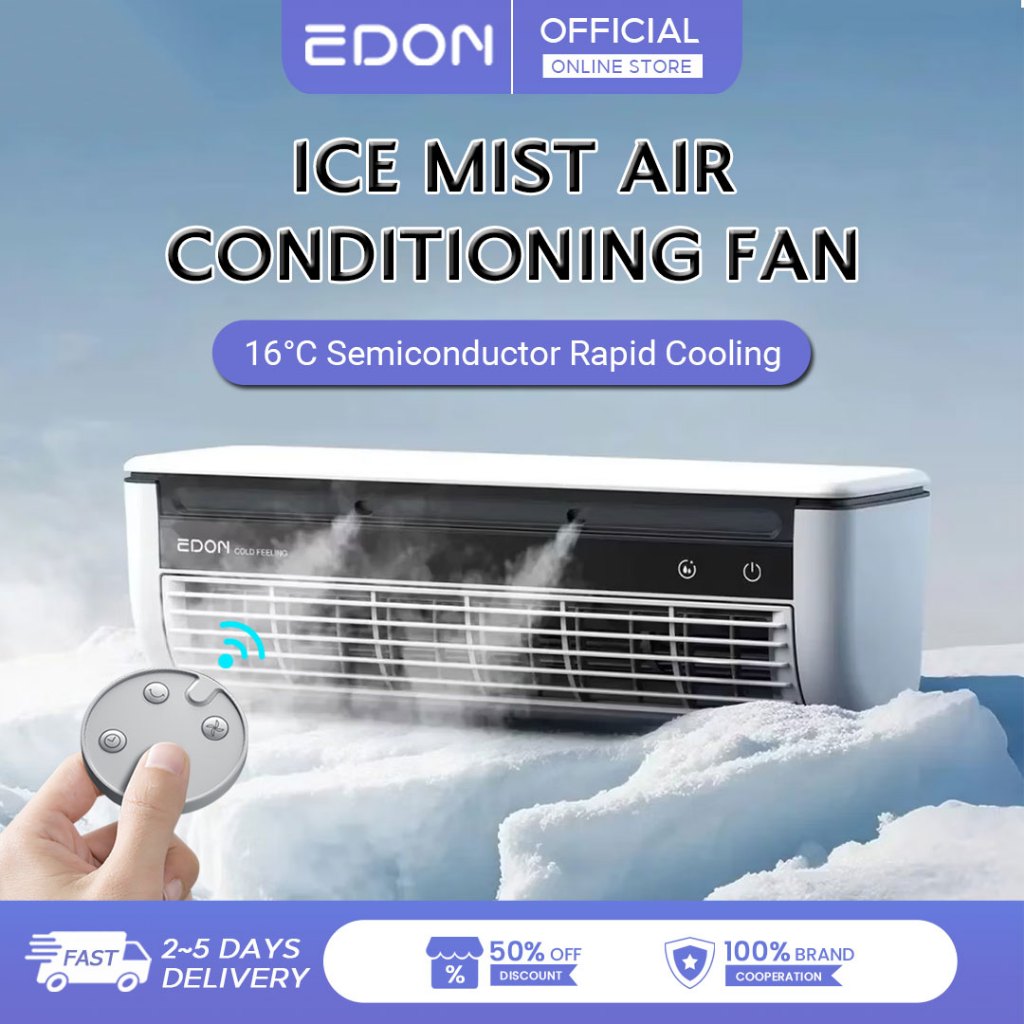 EDON E868 30S พัดลมระบายความร้อนแบบติดผนังแบบปลดเร็ว