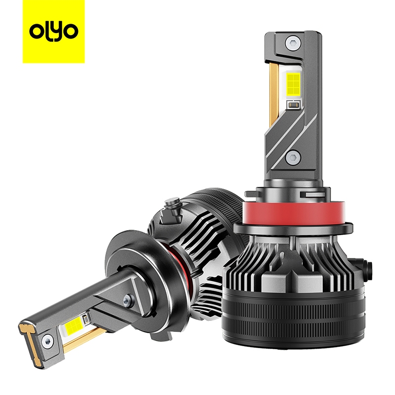 OLYO ไฟหน้ารถ LED H4 H11 H1 H7 9005 HB3 9006 HB4 9012 Super Bright 180W 38,000LM แสงสีขาว 6000K Warm White Light 4300K ทนทาน