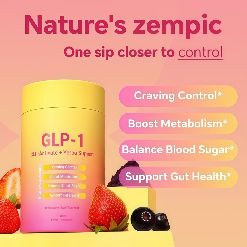 Strawberry Assai Honey Stic GLP-1 เครื่องดื่มรองรับ 30 แท่ง | Berberine + สูตรเยอร์บาเมท ควบคุมความอยาก Metabolsm & Gut He