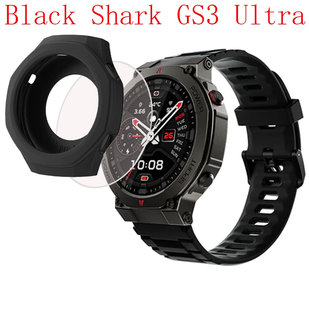 เคส Black Shark GS3 Ultra ซิลิโคนฝาครอบป้องกันกรอบSmart Watchกรณีฟิล์มสําหรับ Black Shark GS3 Ultra ฝาครอบนาฬิกาเคสป้องกัน