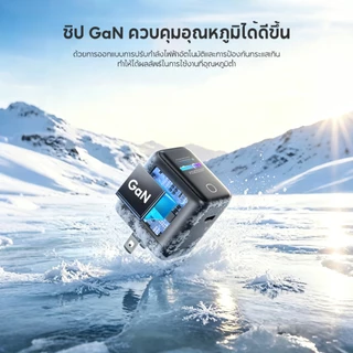 [HOT] Vinko 45W Fast Charger GaN Smart display ขาพับได้ มีหน้าจอ USB C ชาร์จไว PD3.0 QC สำหรับ iPhone 17 Samsung S25