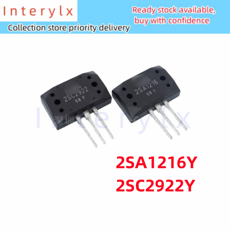 1 ชิ้น/ล็อตยี่ห้อใหม่ 2SA1216Y 2SC2922Y A1216C2922 2SA1216 2SC2922 เครื่องขยายเสียง Matched ทรานซิสเ