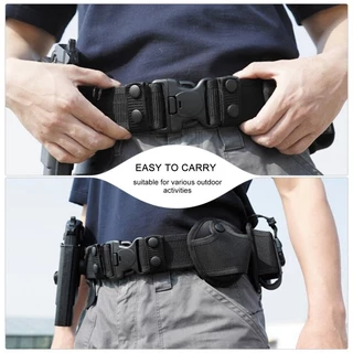 【จัดส่งจากกรุงเทพฯ】Tactical Belt 10 Piece Set Multifunctional Outdoor Belt Security Belt