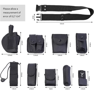 【จัดส่งจากกรุงเทพฯ】Tactical Belt 10 Piece Set Multifunctional Outdoor Belt Security Belt