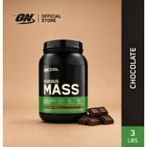 Optimum Nutrition Serious Mass 3lbs Chocolate Protein Powder - เครื่องเพิ่มน้ําหนักแคลอรี่สูงสําหรับ