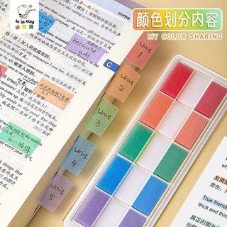 120 ชิ้น ฟิล์มอินเด็กซ์ คั่นหน้า พลาสติก หลายโทนสี พาสเทล / นีออน / วินเทจ (Sticky Note Pop-up Film Index)