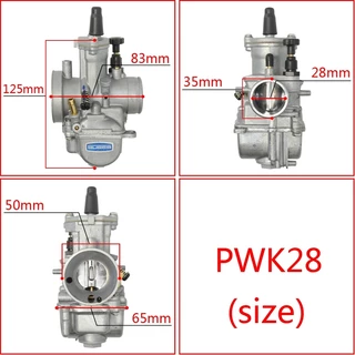 คาบูเคเหลี่ยม PWK28 ขนาด 28 มม.150-250cc 2/4 จังหวะ คาร์บูเรเตอร์