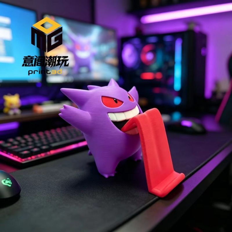 Pokémon Pokémon Gengar Phone Holder 3D Printing Figure Model Desktop Decoration Storage
