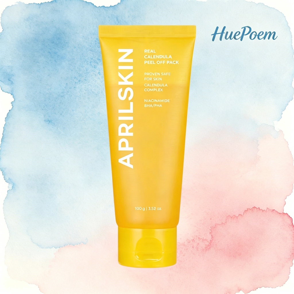 APRILSKIN Calendula Peel-Off Mask 100g, Gentle Exfoliating Pore Cleanser